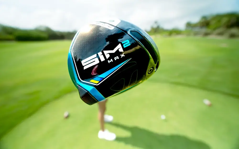 SIM2 golf clubs on course
