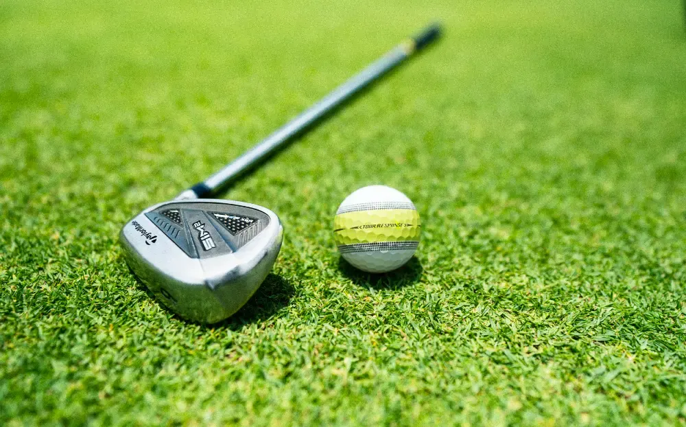 SIM2 golf clubs on course